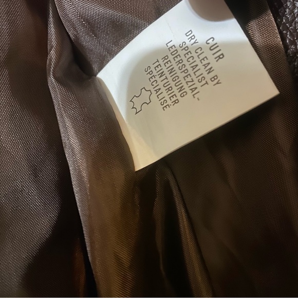 LM Jackets 2X Men’s Distressed Brown Leather Bomber Aviator Coat NWT - Picture 14 of 14